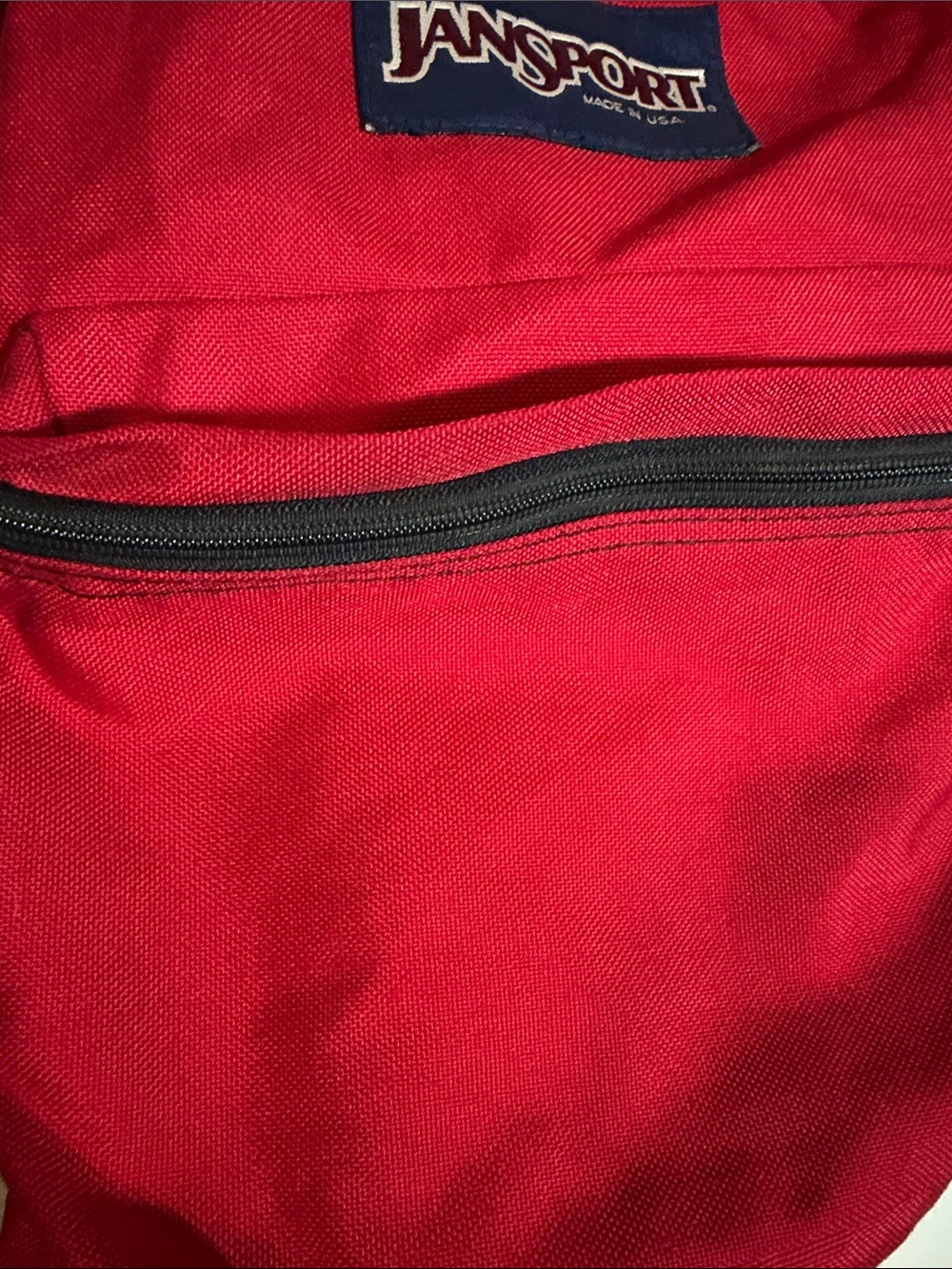 Vintage Jansport 1990s Red Backpack Bookbag - Picture 2 of 8
